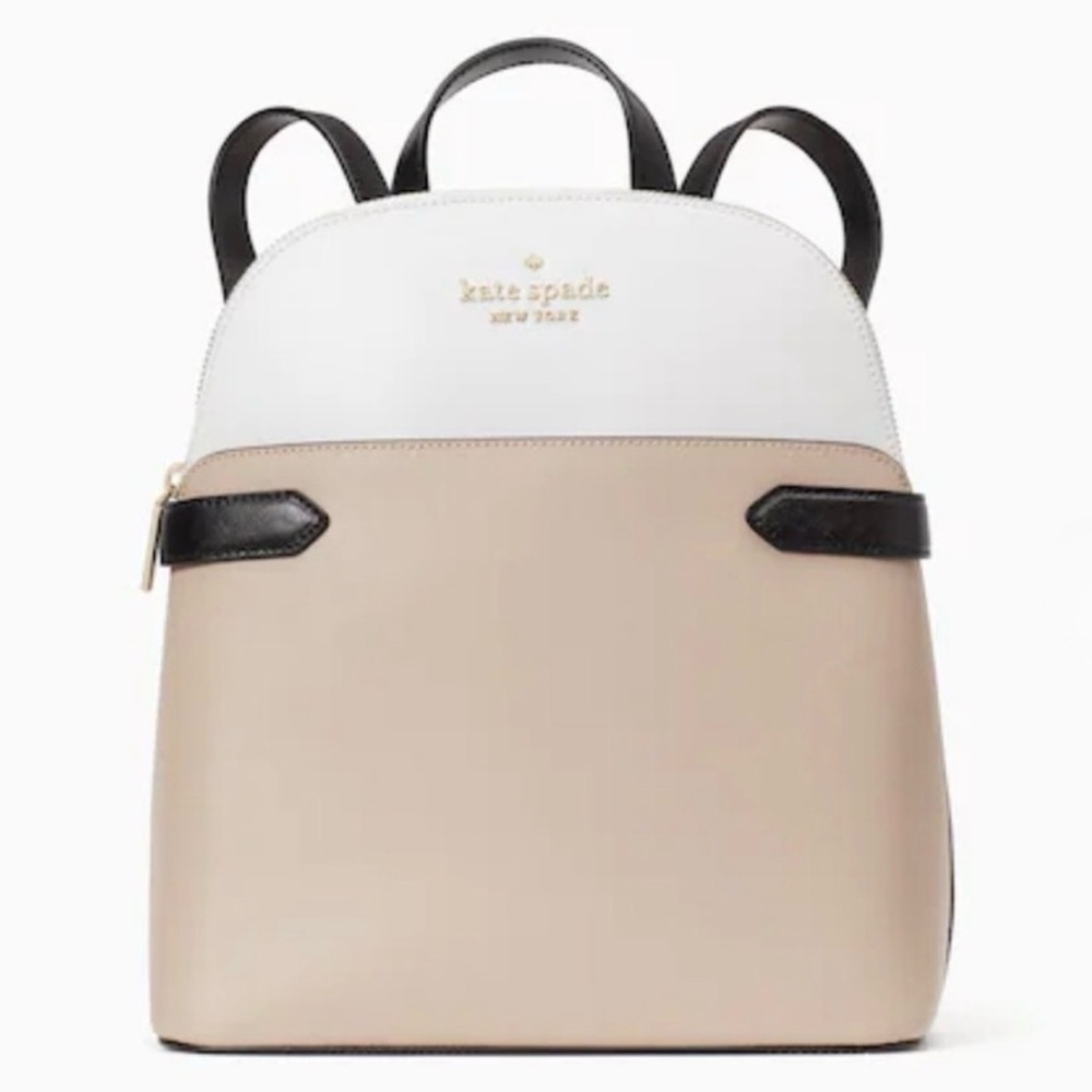 KATE SPADE♠️ New York 🖤Staci🖤COLORBLOCK SAFFIANO LEATHER BACKPACK 🌟EUC🌟